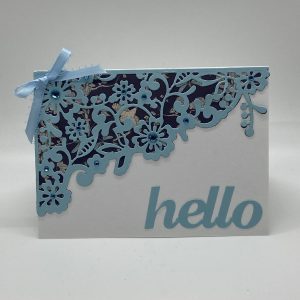 Hello Cut Out Corner Card