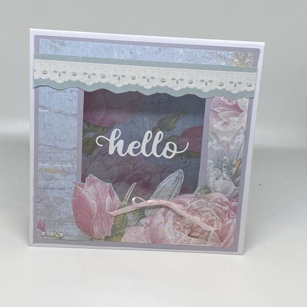 Hello Cutout Window Card