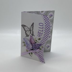 Hello Raised Flower Edgeable Card