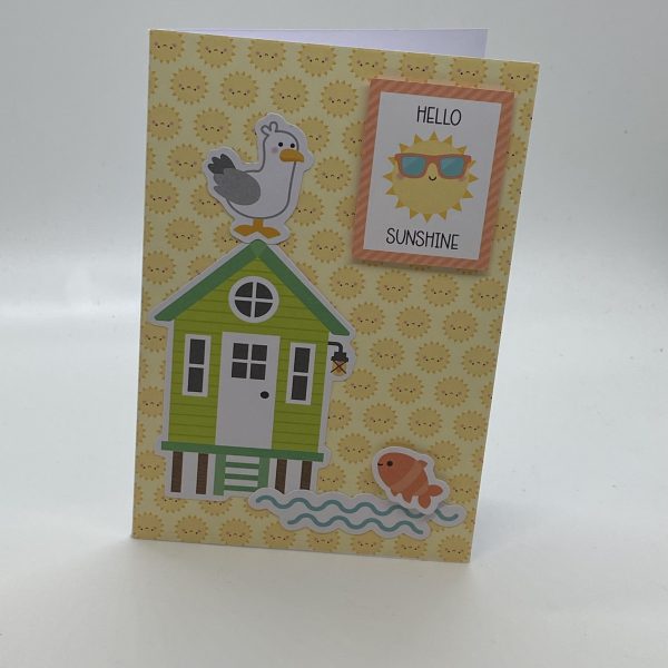 Hello Sunshine Beach House Card