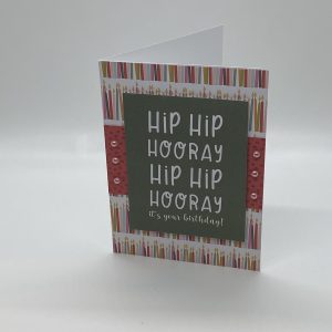 Hip Hip Hooray Birthday Card