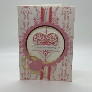 Hip Hip Hooray It's Valentines Day Twirl Card