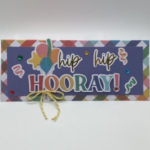 Hip Hip Hooray Slim Fold Card