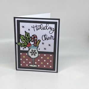 Holiday Cheer Glitter Christmas Card