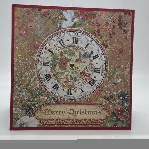 Holiday Clock Card