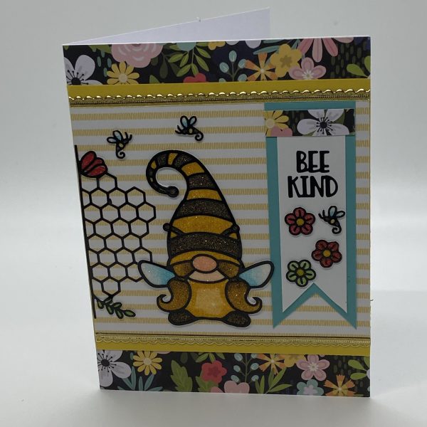 Bee Kind Glitter Card