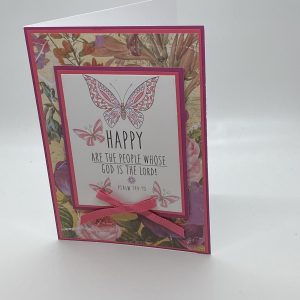 Inspirational  Scripture Butterfly Card