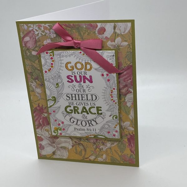 Inspirational Scripture Floral Card