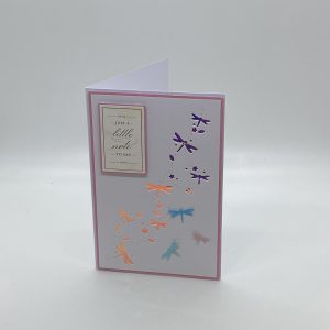 Iridescent Cutaway Butterflies Card