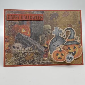 Jack O Lanterns And Skeletons Halloween Card