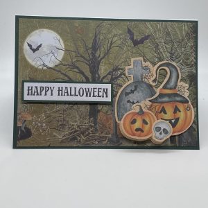 Jack O lanterns And Graves Halloween Card