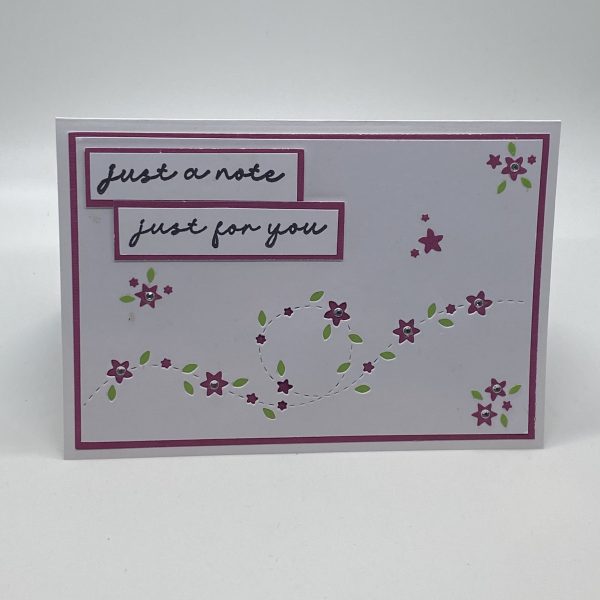 Just A Note Just For You Card