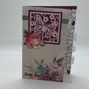 Just For You Butterfly Edgeable Lace Card