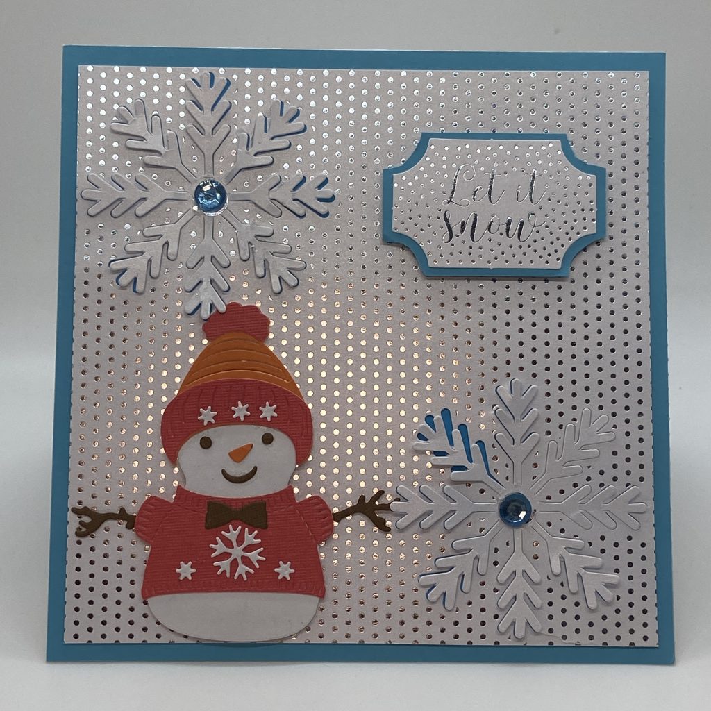 Let It Snow Snowflake  Card