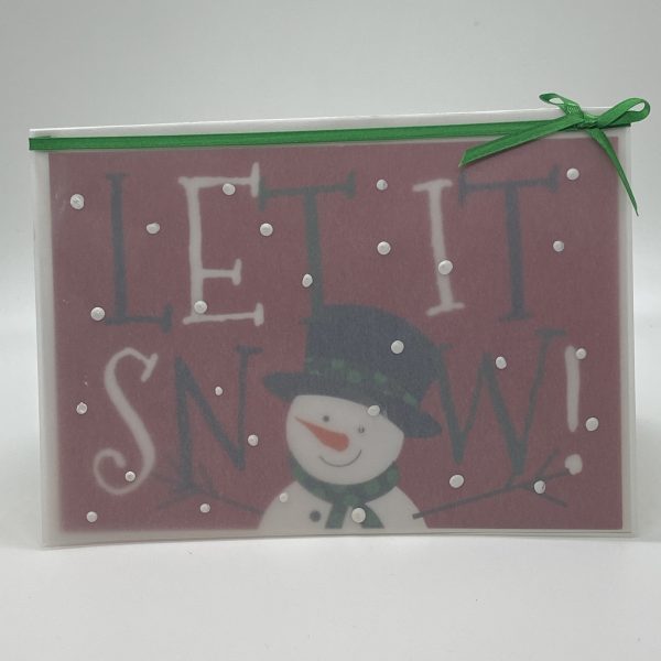 Let It Snow Vellum Card