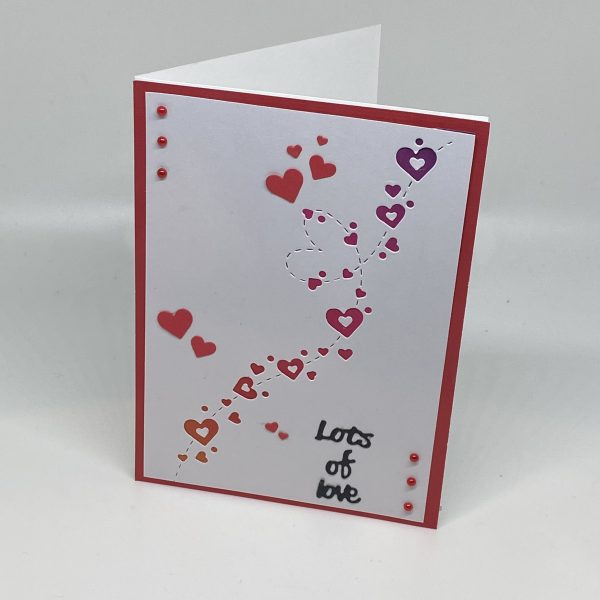 Lots Of Love Cutout Card