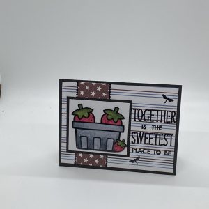 Berry Basket Glitter Card