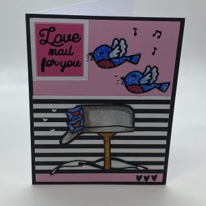 Love Mail For You Glitter Card