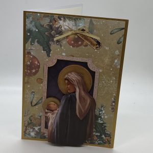 Mary Holding Jesus Christmas Card