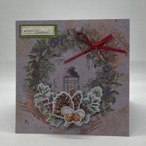 Merry Christmas 3D Wreath Card