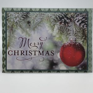 Merry Christmas Ornament Card