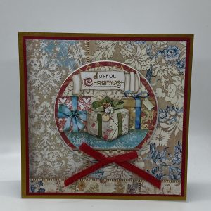 Old Fashioned Raised Present Christmas Card