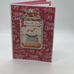 Old Fashioned Rocking Horse Christmas Card