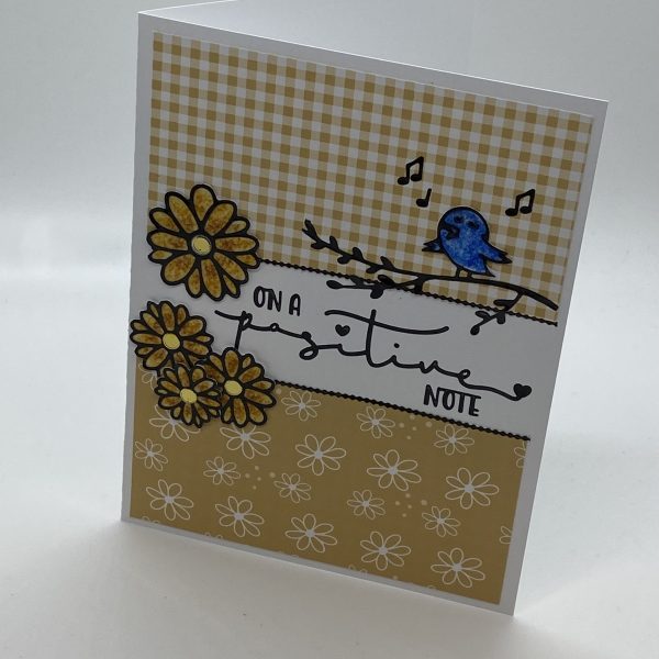 On A Positive Note Glitter Card