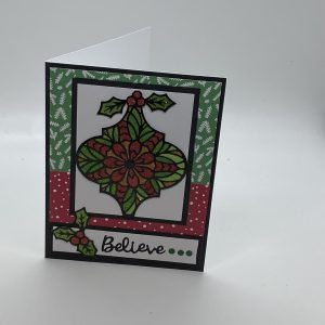 Ornament Glitter Card