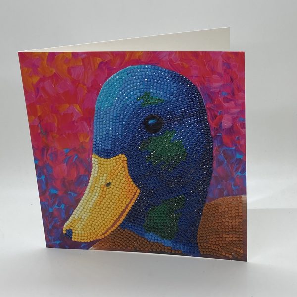 Oversized Crystals Duck Oversized Card