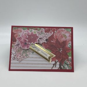 Poinsettia Christmas Card