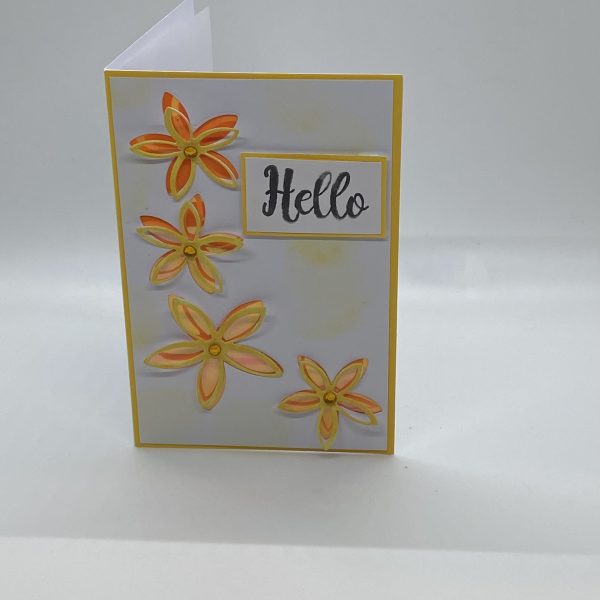 Pop Up Flowers Hello Card