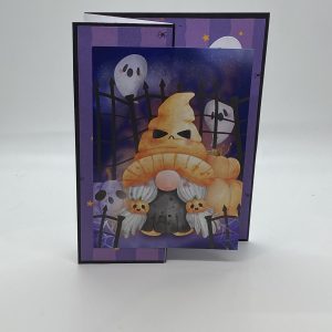 Pumpkin Gnome Folded Flap Card