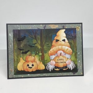 Pumpkin Gnome With Bats