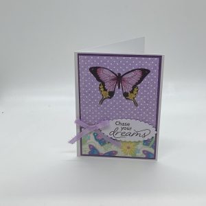 Purple Butterfly Dreams Card