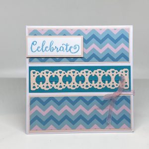 Ribbon Threaded Celebration Card