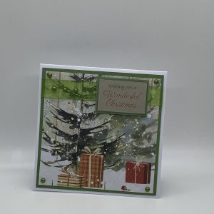 Rustic Tree With Presents Christmas Card