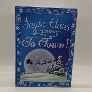 Santa Claus And Sleigh Christmas Card