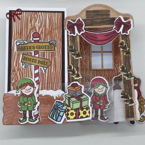 Santa's Grotto Stand Up Card