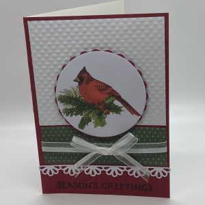 Season's Greetings Embossed Card