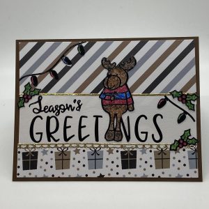 Season's Greetings Glitter Card