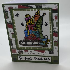 Season's Greetings  Glitter Card