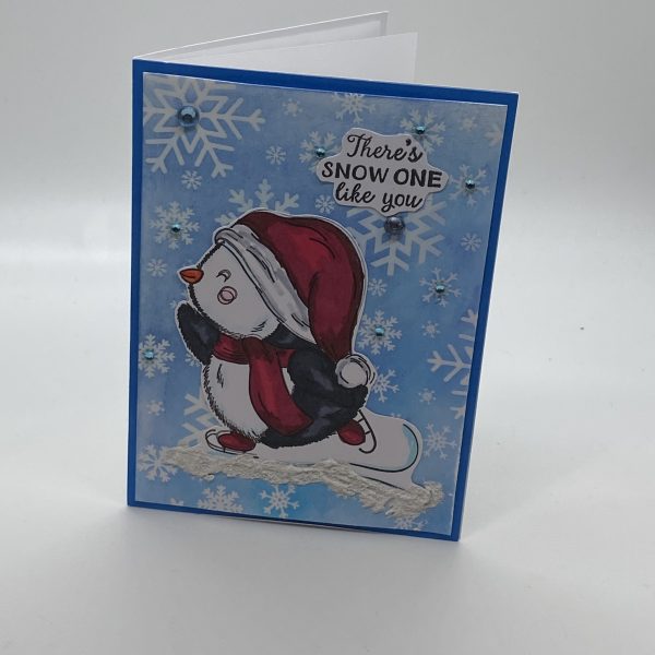 Snow One Penguin Card