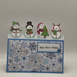 Snowmen Edgeable Christmas Card