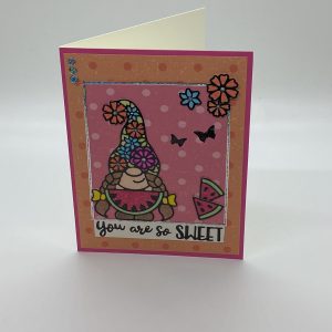 So Sweet Troll Glitter Card