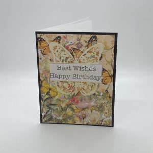 Spilt Butterfly Birthday Card