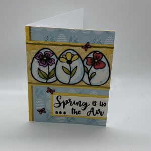 Spring Is In The Air Glitter Card