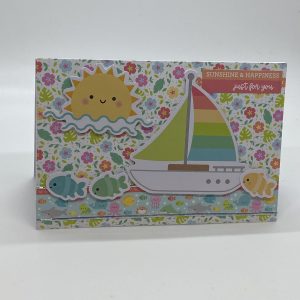 Sunshine And Happiness Sailboat Card