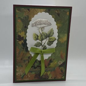 Thankful  Raised Floral Card