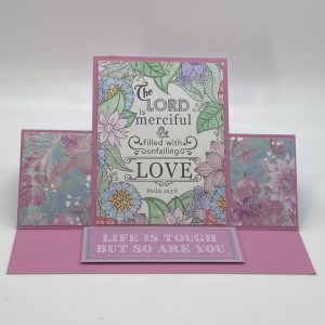 The Lord Is Merciful Hand Colored Scripture Card